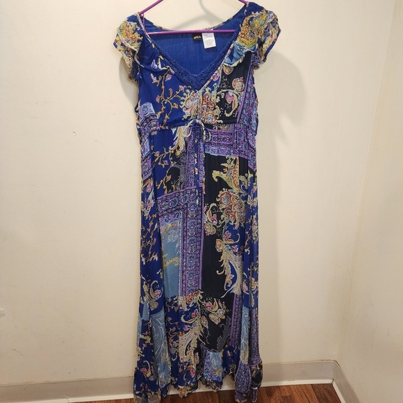 BILA Women's Spring Ruffled Sleeveless Maxi dress size M - Picture 3 of 10